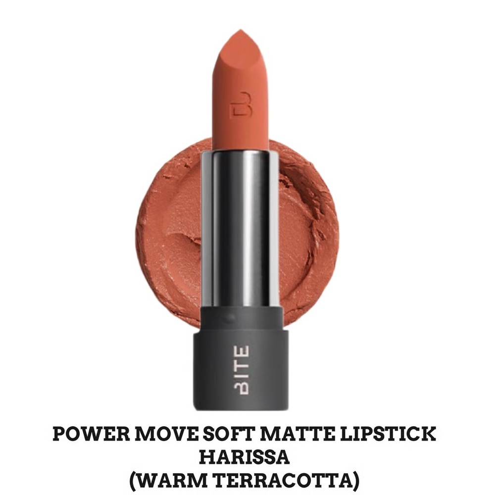 Bite Beauty Power Move Hydrating Soft Matte Lipstick in “Harissa”-New in Box!